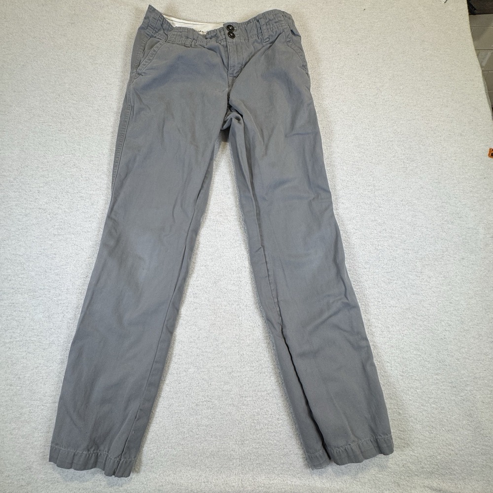 Eddie Bauer Blakely Fit Gray Flat Front‎ Pants Womens Size 4 Short